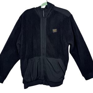 Men's Burton Full Zip Fleece Jacket Black Size XL